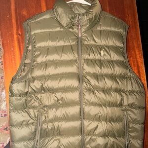 Ralph Lauren Khaki Quilted Vest